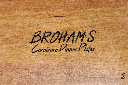 Broham's Carnivore Dinner Plates - Limited Edition!