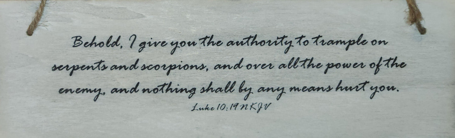 Luke 10:19 Scripture Wall Hanger